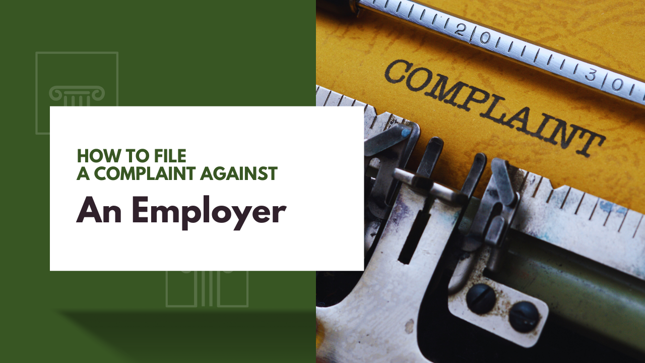 How to File a Complaint Against an Employer in Ontario