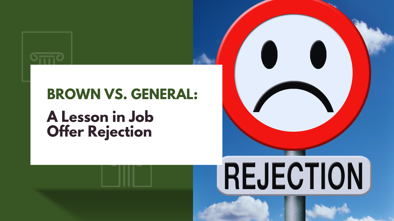 Rejection of Comparable Job Offer Before Termination: Key Legal Lessons