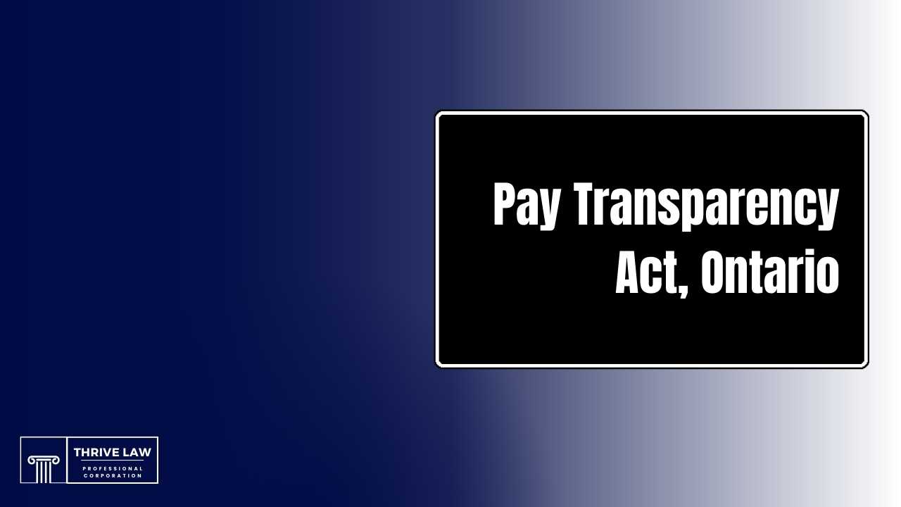 Pay Transparency Act Ontario