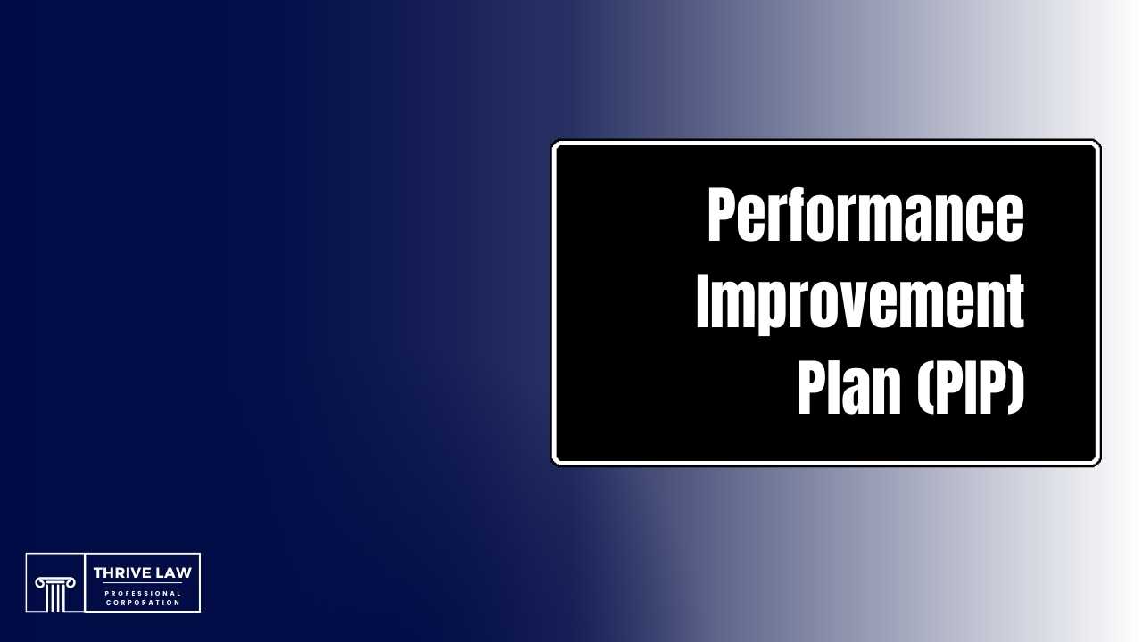 Performance Improvement Plan (PIP)